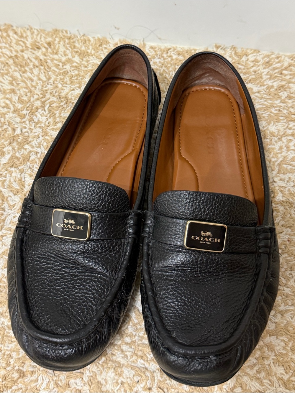 COACH Mona Driver Leather Loafer - 10